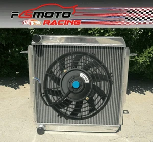 Aluminum Radiator+Fan For TOYOTA LAND CRUISER BJ70/BJ71/BJ73/BJ74/BJ75 1984-1989 - Imagen 1 de 6