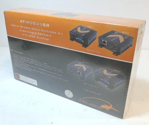 ATLONA AT-RGB45SR VGA w/STEREO AUDIO EXTENDER KIT NEW IN BOX - Picture 1 of 4