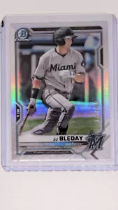 2021 Bowman Chrome JJ Bleday Prospect Refractor Parallel #499 Marlins - Foto 1 di 2