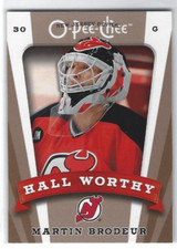 2006-07 O-Pee-Chee #658 Martin Brodeur Hall Worthy