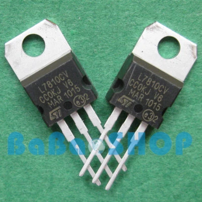 20pcs New L7810CV L7810 LM7810 7810 Voltage Regulator 10V 1.5A ST TO-220 - Image 1 of 2