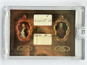 2024 Eternal Cuts Napoleon Bonaparte Duke of Wellington Dual History Relics /99 - Picture 1 of 8
