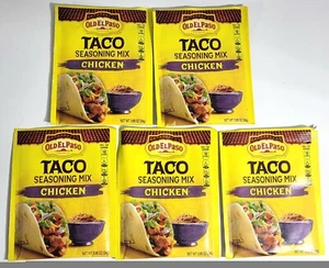 Old El Paso Chicken Taco Seasoning Mix 5 Pack - Picture 1 of 7