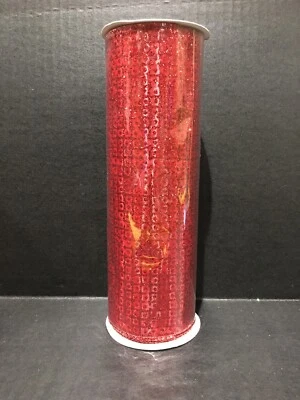 Celebrate It Christmas 9”x6yd Red Ribbon Extra Wide New - Image 1 of 4