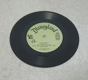 Disneyland Record Lable - The Three Little Pigs 1965 #303 Green Label 33 1/3 RPM - Picture 1 of 2