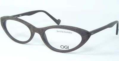 OGI INNOVATION 7134 151 BRUSHED BROWN RED WOOD EYEGLASSES GLASSES 49-17-140mm - Image 1 of 4