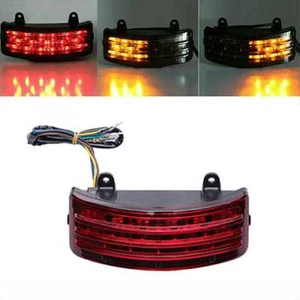 Luz de señal de freno trasero LED roja Tri-Bar guardabarros para Harley Davidson FLHX FLTR EE. UU. - Imagen 1 de 12