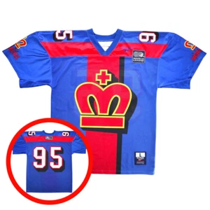 London MONARCHS NFL 90s England Reebok Home Vintage Football Jersey L Mens Shirt - Picture 1 of 13