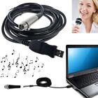 2X( USB Male to XLR Female Microphone USB MIC Link Cable New H7P4)