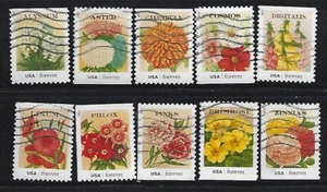US SC# 4754-4763 VINTAGE SEED PACKAGE SET Of 10 USED OFF PAPER SOUND - Picture 1 of 1