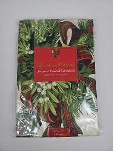 Weihnachtsbänder Jacquard bedruckt 60" x 104" länglich Weihnachtsbänder neu pflegeleicht - Bild 1 von 6
