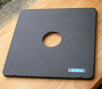  Toyo monorail  5x4 10x8   lensboard for copal compur 0 158mm square - Image 1 of 3
