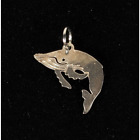 Wild Bryde Signed Whale Animal Ocean Life Small Silver Tone Pendant Charm