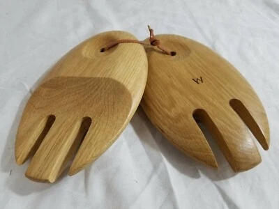 NUEVO Dedos de ensalada ovalados de roble blanco Wedgwood England Foto 1 de 2