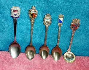 Lote de 5 cucharas vintage: CAMBRIDGE, GENÉVE, MILANO, MALLORCA - Imagen 1 de 6