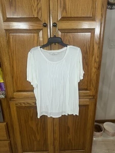 Blusa Top Camisa XL COMO NUEVA Loft Detalle Plisado - Imagen 1 de 1