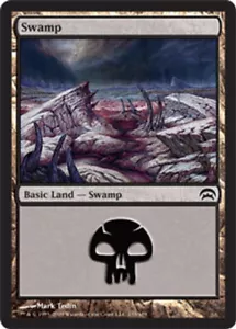 Singolo MTG Baisc Land Swamp #155 Planechase: Edizione 2009 Near Mint NM - Foto 1 di 1