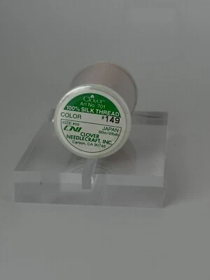 Clover Silk Thread Spool Color Fresh 149 Size 50/100Meter  Style 701 Tire Japan - Image 1 of 4