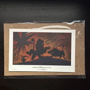 Disney Animation Immersive Experience Poster 2023 Lion King 14" x 9" Rare - NEW - Picture 1 of 2