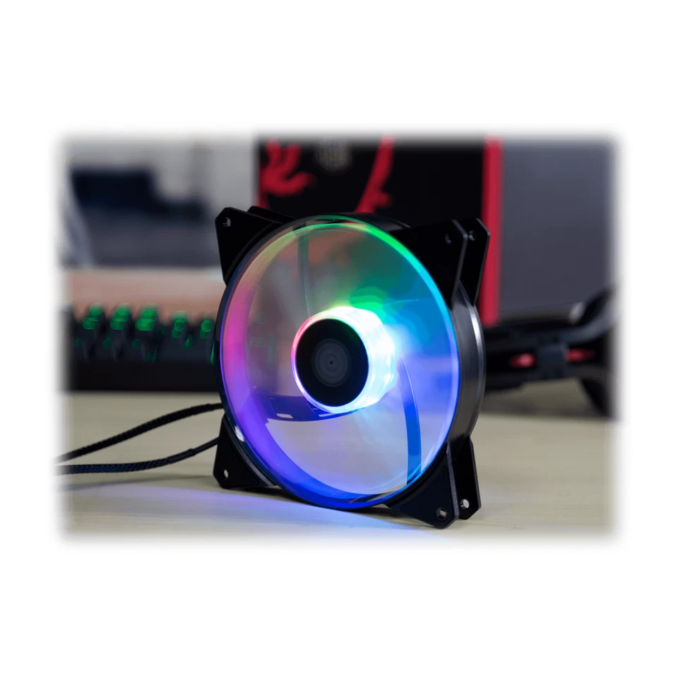 CoolerMaster MasterFan MF140R ARGB SILENT Cooling Case 140mm Fan Hybrid 4-Pin - Image 1 of 4
