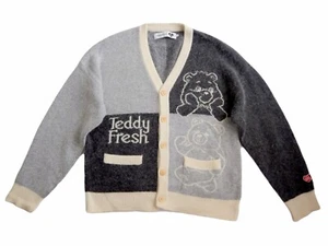 Teddy Fresh x Care Bears Designer Angora Wool Cardigan Jumper - Size XL - Picture 1 of 11