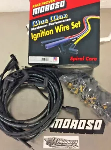 MOROSO 73231 Blue Max spiral core Black universal fit 8MM 8 cylinder wire set - Foto 1 di 4