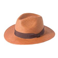 Failsworth Fedora Panama Hat Made In Ecuador Tobacco Brown Band Sized UPF50