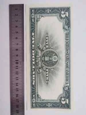 Reproduction 1923  $5 Silver Certificate, Super Hi-Resolution Amazing Detail - Image 1 of 3