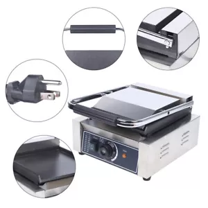 Piastra Griglia Pressa Panini Elettrica Commerciale, Bistecchiera Panini Piatta - Foto 1 di 11