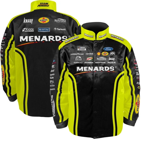Ryan Blaney 2023 Menards Uniform Pit Jacket Black Cover