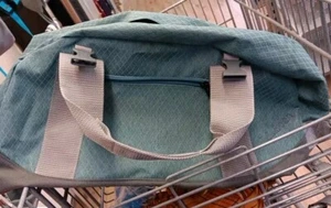 LL Bean Moss Green Duffle Overnight Carryon Gym Bag Weekender Satchel - Picture 1 of 3