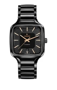 Rado True Square Automatic  High Tech Ceramic Black Dial Unisex Watch R27078172 - Picture 1 of 7