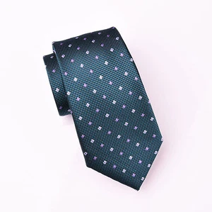 Purple & Grey Studded Diamonds Skinny Woven Tie Black Geoemtric 3" Sexy Necktie - Picture 1 of 3
