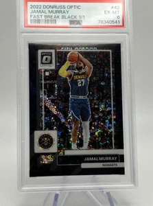 2022 Donruss Optic - Jamal Murray - Fast Break Black 1/1 - NBA Champs - Nuggets - Bild 1 von 2
