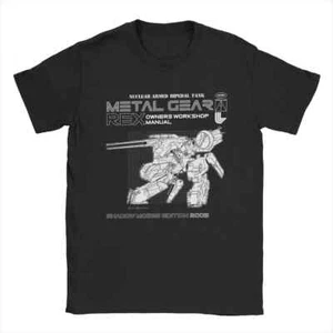 T-shirt manuale Metal Gear Solid Rex uomo divertente 100% cotone - Foto 1 di 2