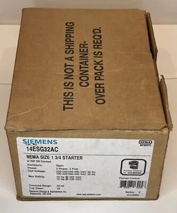 NUEVO ARRANQUE MOTOR SIEMENS 14ESG32AC TALLA 1-3/4 ABIERTO 3P 3 FASES ¡ENVÍO GRATUITO 2 DÍAS! - Imagen 1 de 3