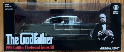 Крестный отец Cadillac Fleetwood серии 60 Greenlight кино автомобиля 1:18 литой в коробке - Изображение 1 из 2