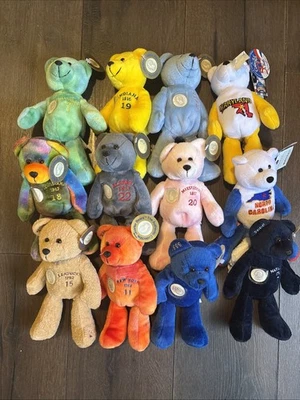 Auténtico Lote Coleccionable Cuarto 12 Osos Gorro de Peluche con Etiqueta Excelente Foto 1 de 4