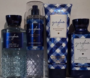 Bath & Body Works Gingham Body Wash,Mist,Cream & Body Lotion 4pc Gift Set - Picture 1 of 1