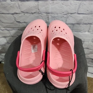 Lily & Dan Pink Slip-On Clog-Style Sandals With Ventilation Holes & Adj heal - Picture 1 of 8