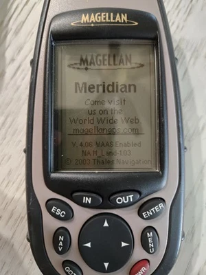 Magellan Meridian Gold Handheld GPS Navigation Hiking Survival 2004 Works - Image 1 of 3