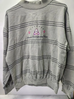 Dockers Long Sleeve Sweatshirt Medium Green Cotton Logo A3 - Image 1 of 3