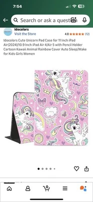"Funda Unicornio para iPad Air de 11"" (2024) con función Sleep Wake" Foto 1 de 2