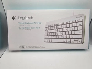 Logitech Wired Keyboard 920-005843 with Lightning Connector for iPad Brand New - Picture 1 of 5