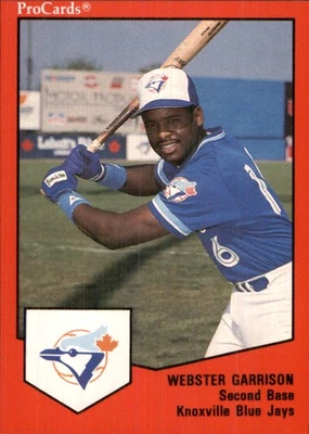 Webster Garrison 1989 ProCards Minor League T/S #1131 RC Knoxville Blue Jays ** - Image 1 of 2