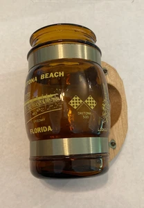 Vintage Daytona Beach Barrel Becher Firecracker 400 Braunglasgriff NASCAR Race - Bild 1 von 11