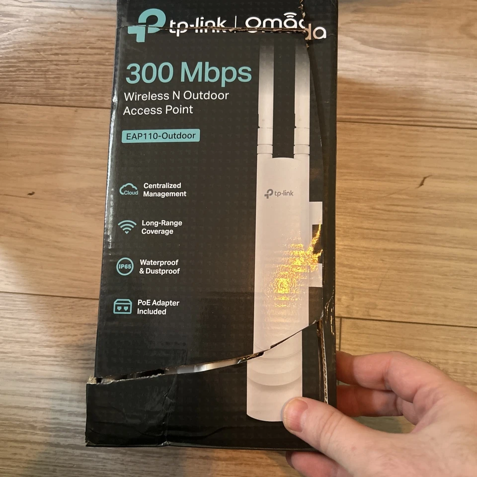 TP-Link Omada 300Mbps Wireless N Outdoor Access Point EAP110-Outdoor READ DESC - Image 1 of 2