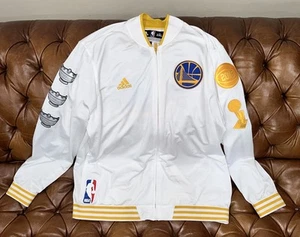 Golden State Warriors Adidas Jacket 2015 Champions Ring Warmup On-Court Size 2XL - Picture 1 of 12