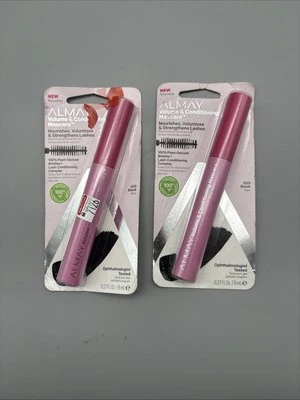 Lot Of 2 Almay Volume & Conditioning Mascara, Hydrating All Day Wear, 020 Black - Image 1 of 2