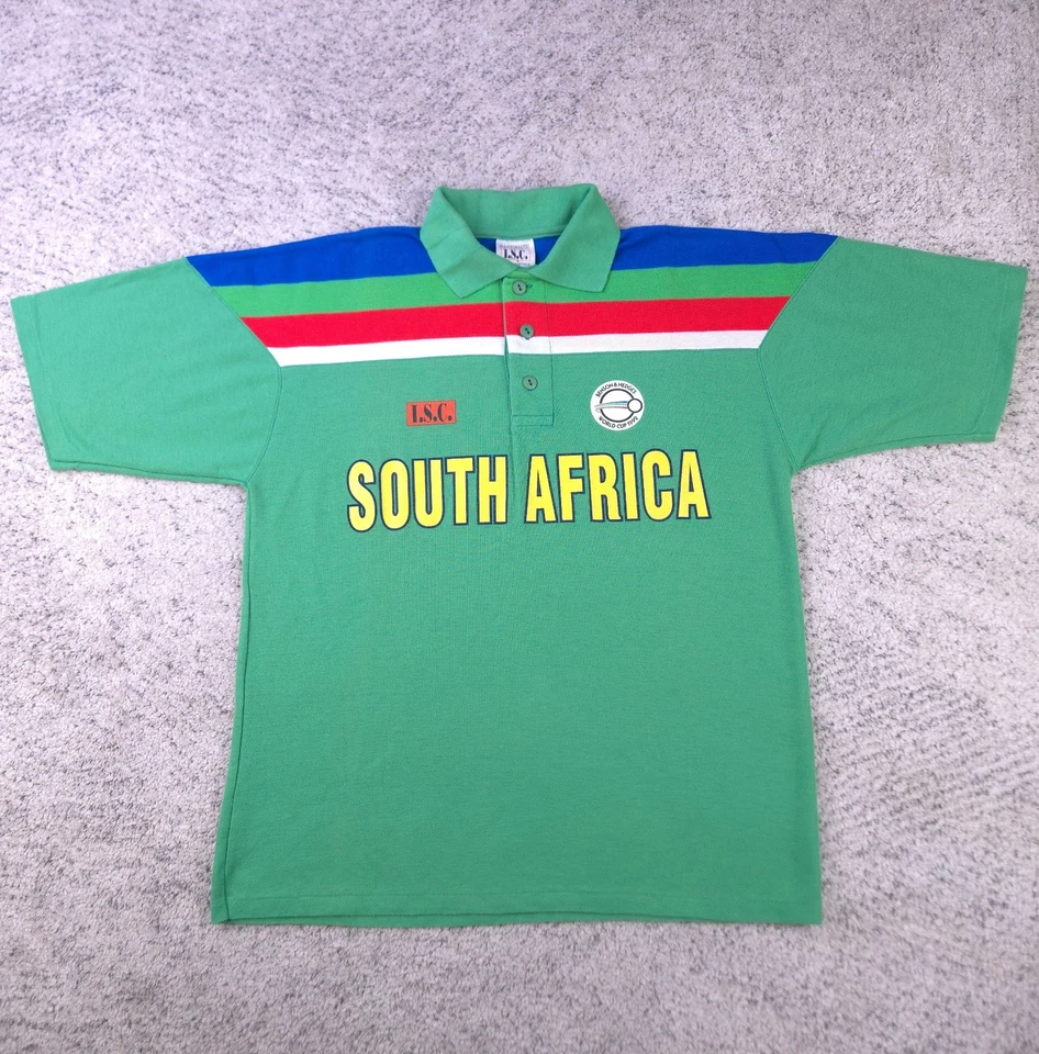 South Africa 1992 Cricket World Cup Jersey Shirt Sz Small ISC Made In Australia - Imagem 1 de 4